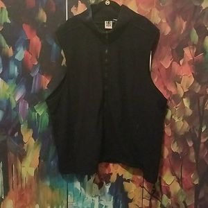 WEK Unisex navy fleece vest (NWOT)